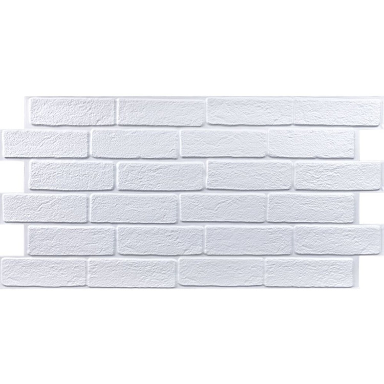 Декоративна ПВХ панель біла цегла 960х480х4мм SW-00001427