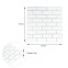 Панель стеновая 70*70cm*5mm белый кирпич с серебром (D) SW-00001502