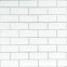 Панель стеновая 70*70cm*5mm белый кирпич с серебром (D) SW-00001502