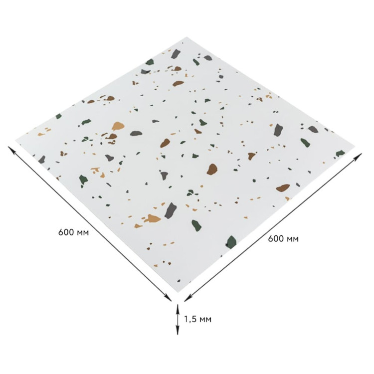 Самоклеюча LVT плитка 600х600х1.5мм (D) SW-00001592