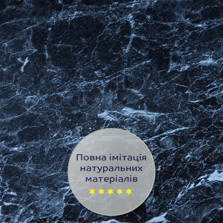 Декоративна ПВХ плита чорний мармур 600*600*3mm SW-00001625