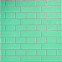 Панель стеновая 70*70cm*5mm зелёный кирпич с серебром (D) SW-00001803