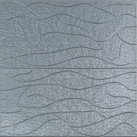 Панель 3D 690х710х5мм Срібло SW-00001951