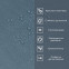 Самоклеящаяся виниловая плитка в рулоне 600х3000х2мм Серо-синий холст Мат SW-00002035