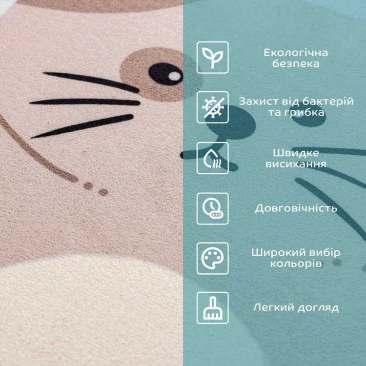 Вологопоглинаючий килимок 400х600х3мм Котик SW-00002564