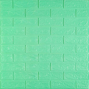 3D панель самоклеюча 700х770х3мм цегла М'ята (012-3) SW-00000233