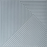 Самоклеюча декоративна 3D панель 500х500х5мм Бамбук Сірий SW-00002878