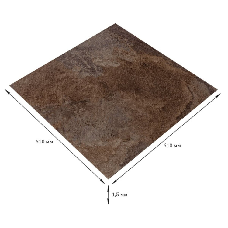 Самоклеюча LVT плитка 610х610х1.5мм SW-00003274