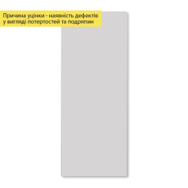 УЦІНКА Дзеркало акрилове самоклеюче (акрил) 400х1000х2мм Silver SW-00003332